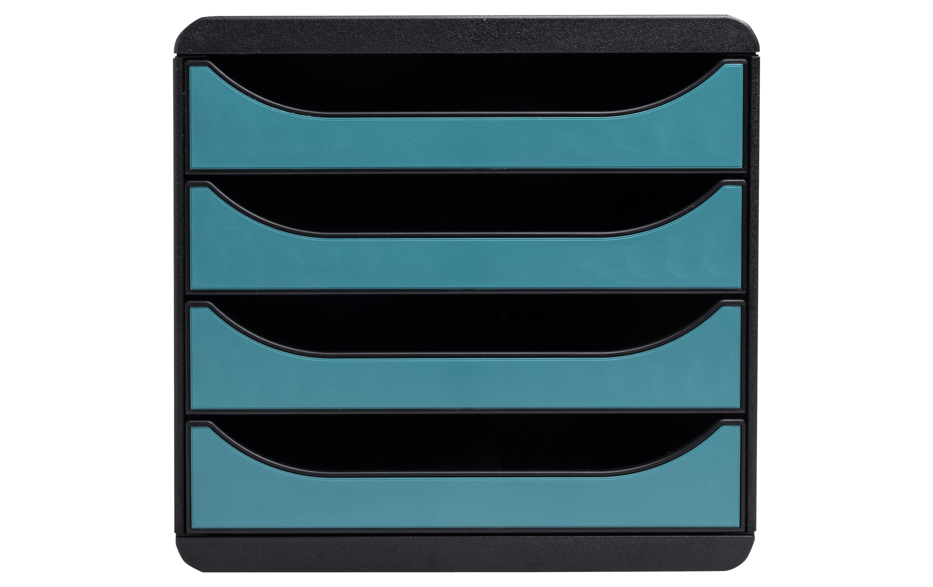 Exacompta Schubladenbox Big Box Skandi, 4 Schubladen, Pazifikblau Exacompta Schubladenbox Big Box Skandi, 4 Schubladen, Pazifikblau