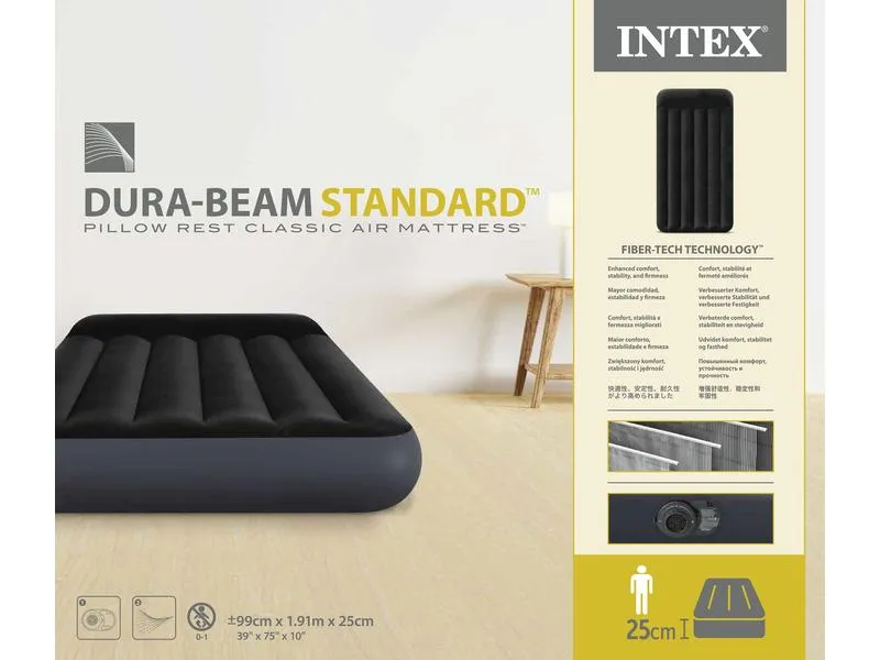 Intex Dura Beam Standard Classic Twin 99 x 191 x 25 cm Intex Dura Beam Standard Classic Twin 99 x 191 x 25 cm