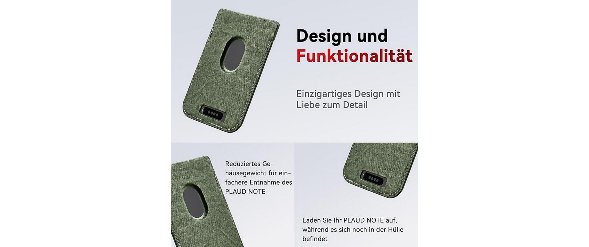 Plaud Note Magnetische Hülle Grün