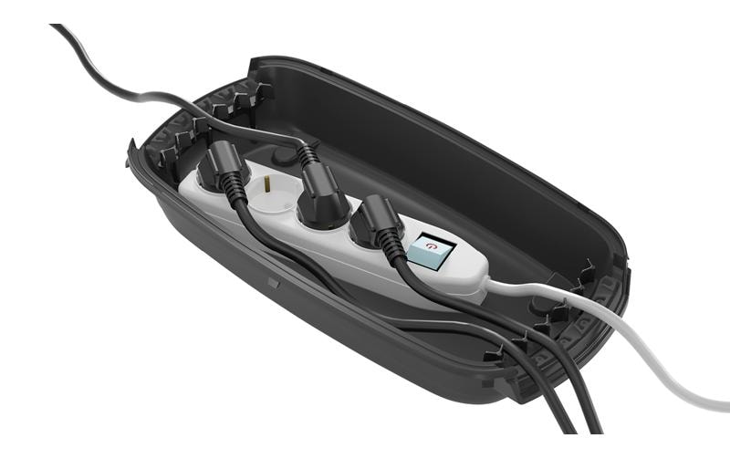 STEFFEN Kabelbox D-LINE 360 x 195 x 115 mm, IP54, Schwarz