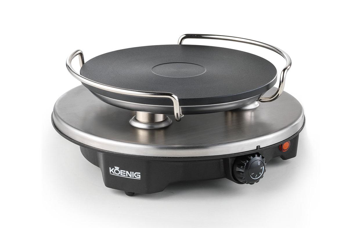 Koenig Käsefondue-Set B02179 8 Teile, Anthrazit/Gold