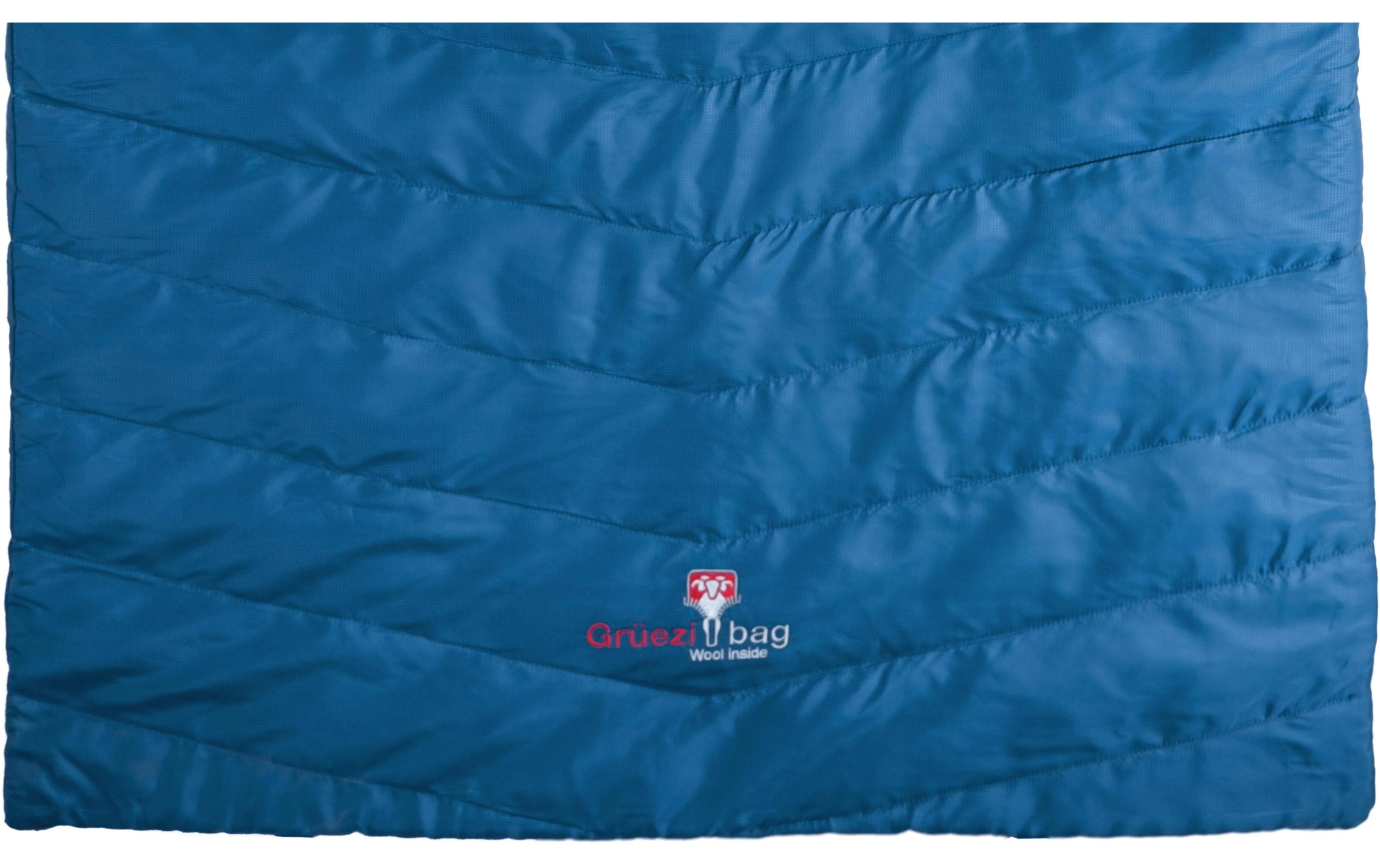 Grüezi Bag Schlafsack Biopod Wolle Almhütte 195 Polyester, True Blue