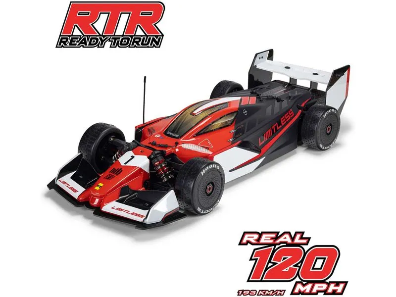 Arrma Formel 1 Limitless 8s ARTR 1:7 - Rot / Schwarz Arrma Formel 1 Limitless 8s ARTR 1:7 - Rot / Schwarz