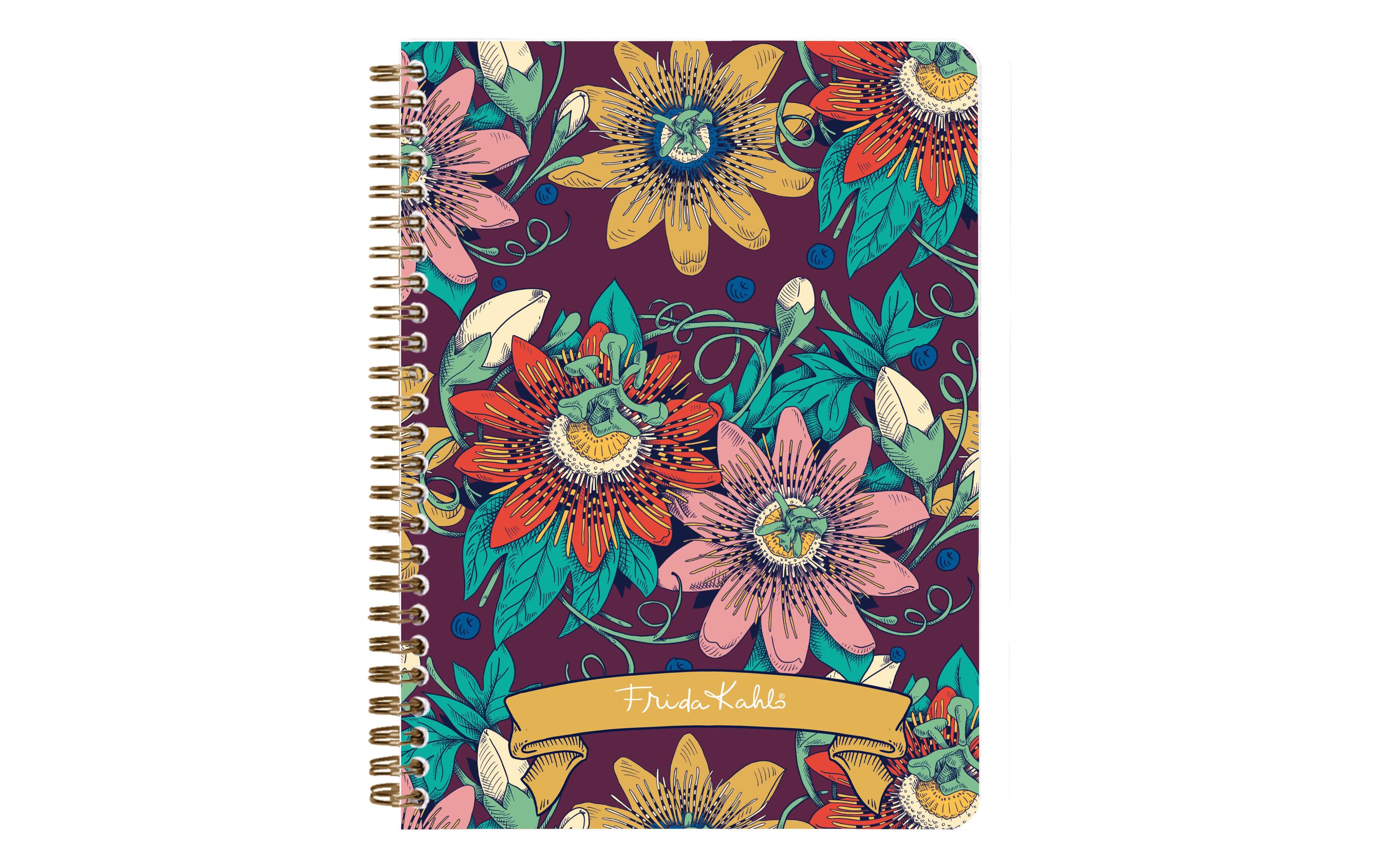 Clairefontaine Notizbuch Frida Kahlo assortiert, A5, Liniert, Mehrfarbig