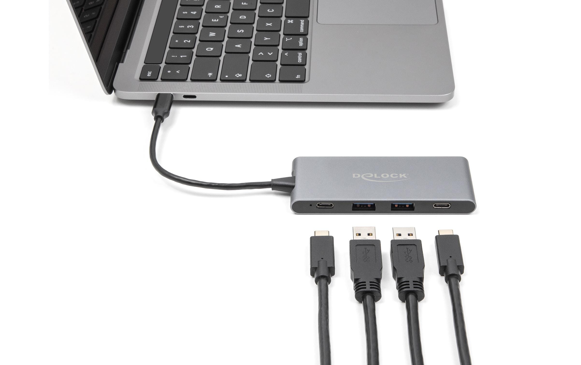 Delock USB-Hub 2 x USB Typ-A / 2 x USB Type-C 10 Gbps Delock USB-Hub 2 x USB Typ-A / 2 x USB Type-C 10 Gbps