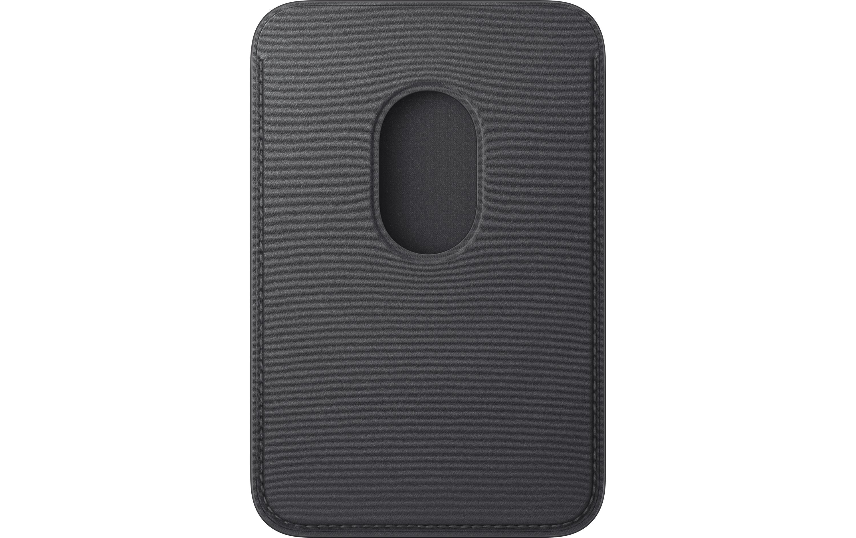 Apple iPhone Fine Woven Wallet mit MagSafe Schwarz
