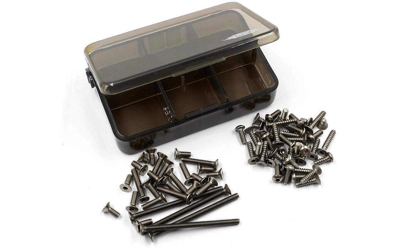 Yeah Racing Schraubenbox Titanium Kyosho Optima Pro