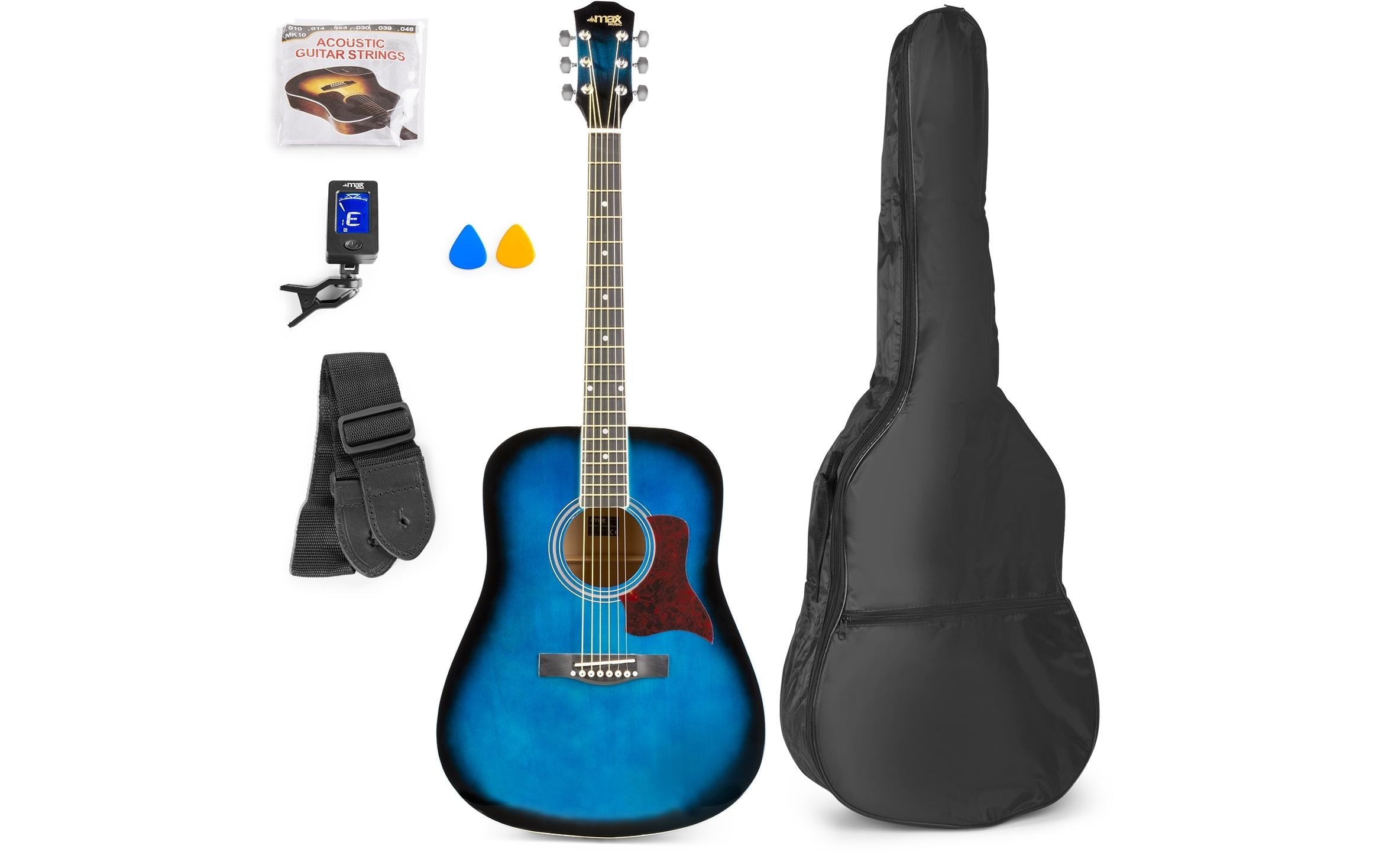 MAX Westerngitarre SoloJam Set Blau MAX Westerngitarre SoloJam Set Blau