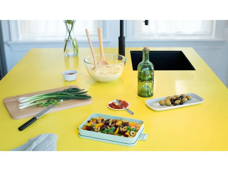 Brabantia Lunchbox Make & Take 25.5 x 16.6 x 3.7 cm, Jade