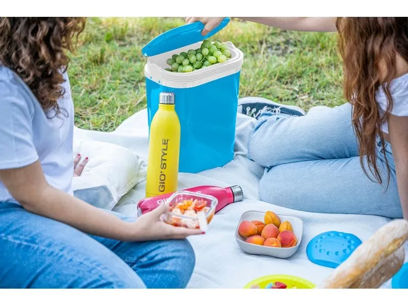 GIO STYLE Kühlbox Solaris 12 Liter, Schwarz/Blau