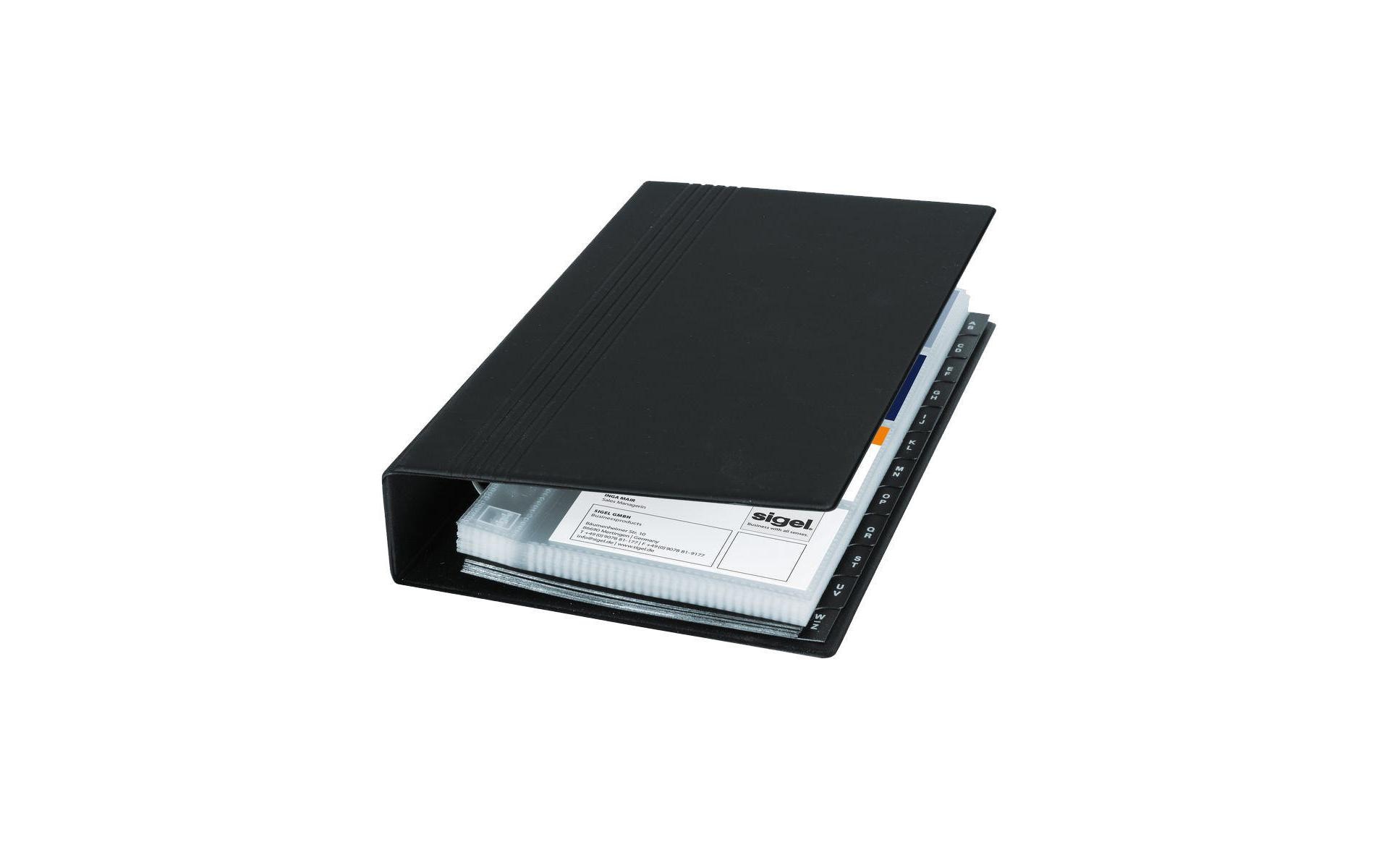 Sigel Visitenkartenbuch A - Z 200 Stück Sigel Visitenkartenbuch A - Z 200 Stück
