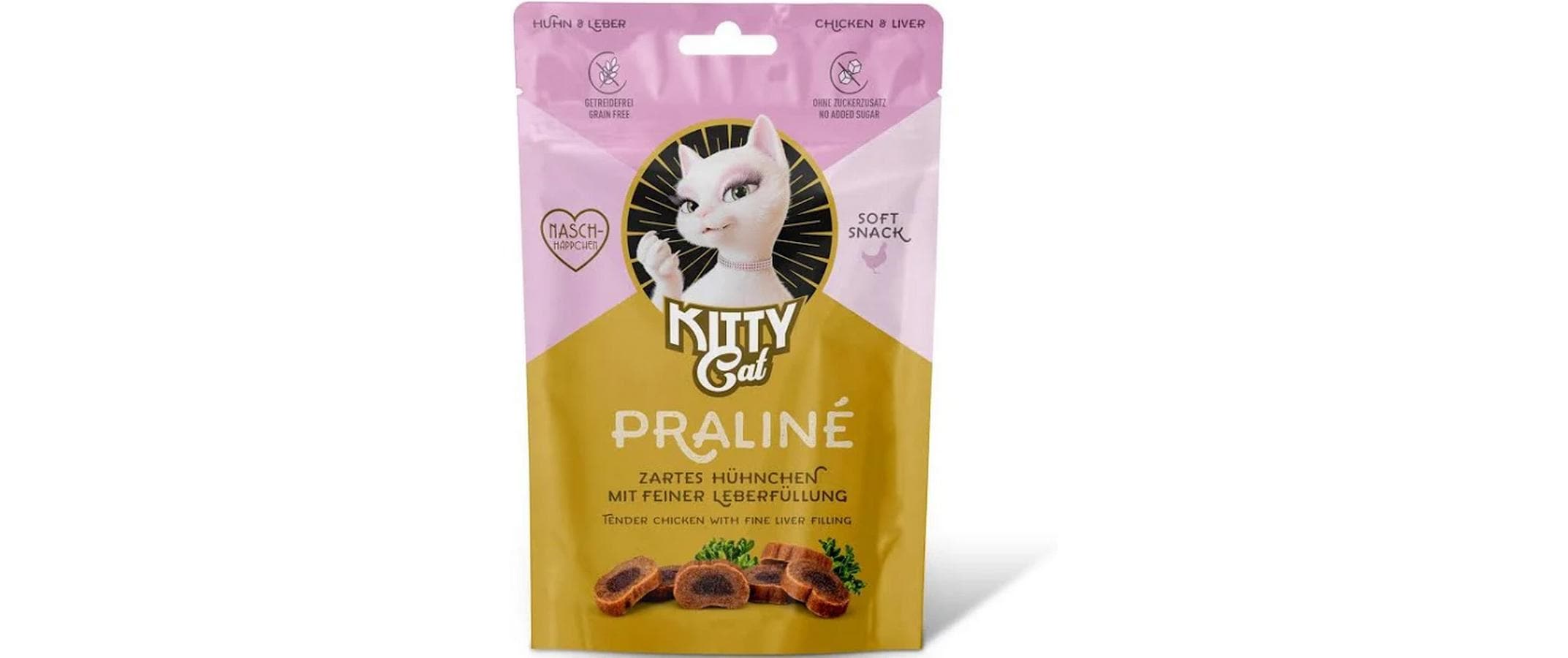 KITTY Cat Katzen-Snack Praliné Huhn, Leber 50 g