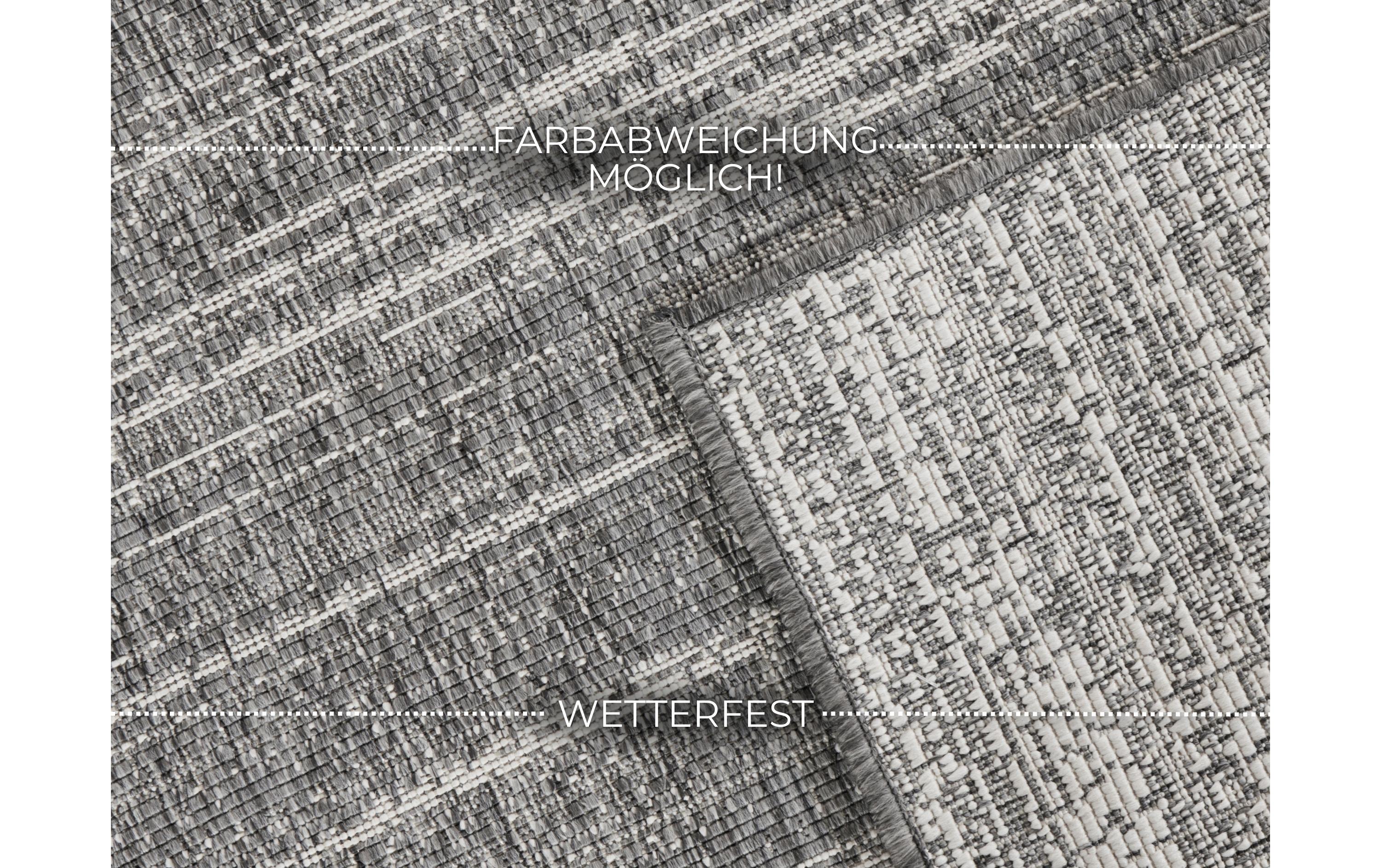 Elle Decoration Teppich Melange 160 x 230 cm, Silver