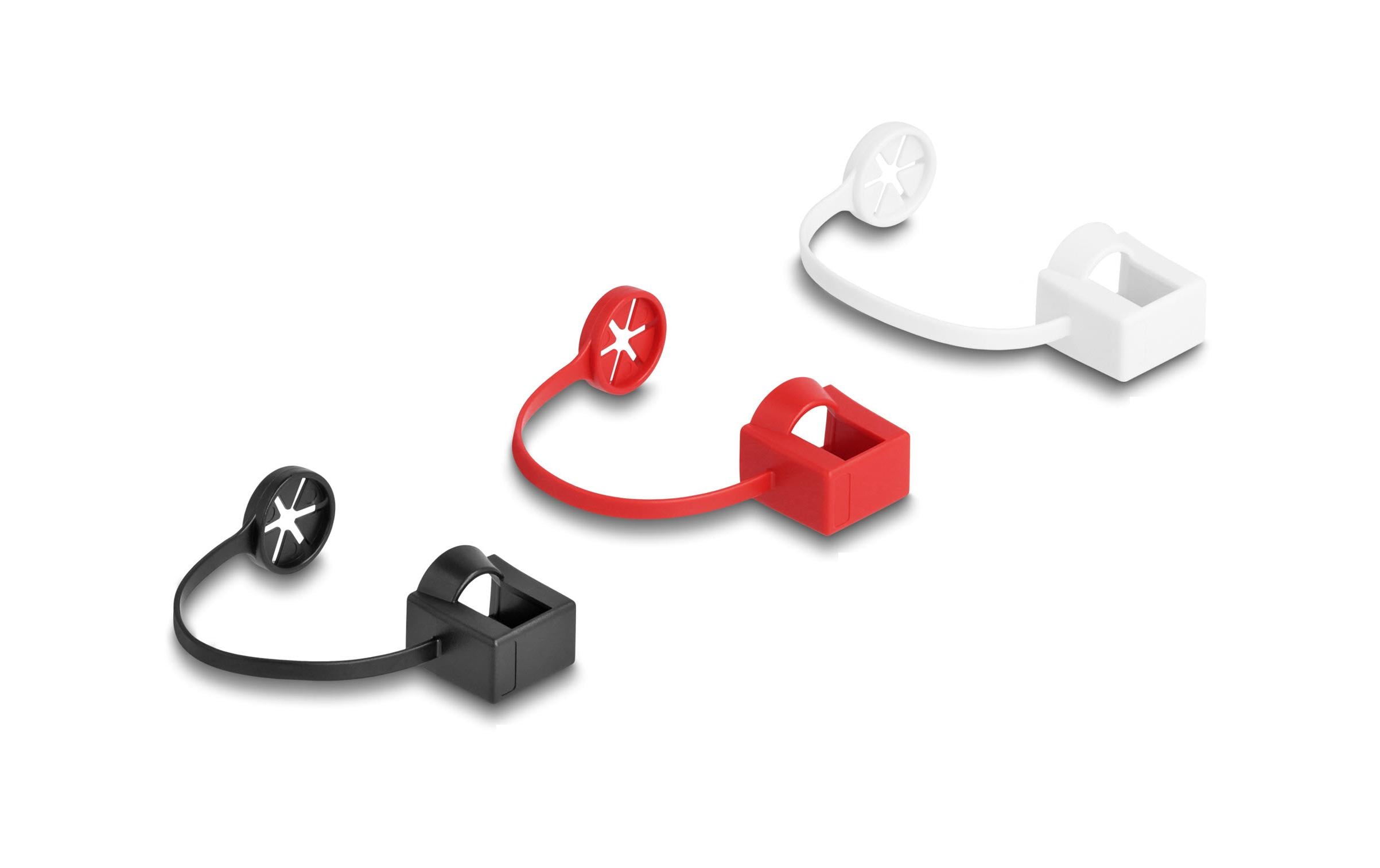 Delock Blindstecker/Staubschutz RJ45, mit Befestigungsclip 50 Stück Delock Blindstecker/Staubschutz RJ45, mit Befestigungsclip 50 Stück