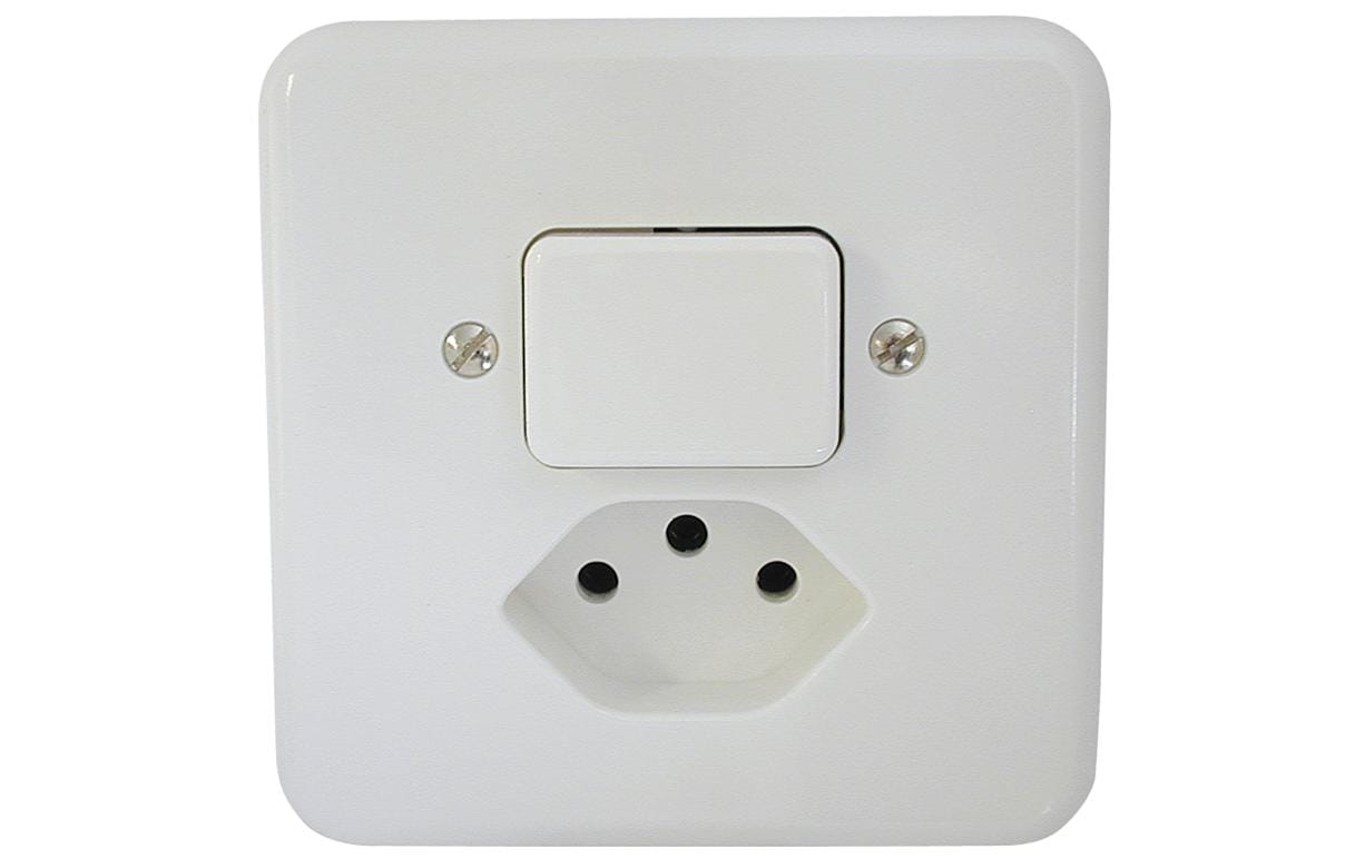 Mica Kleinkombi UP Druckschalter und Steckdose Mica Kleinkombi UP Druckschalter und Steckdose