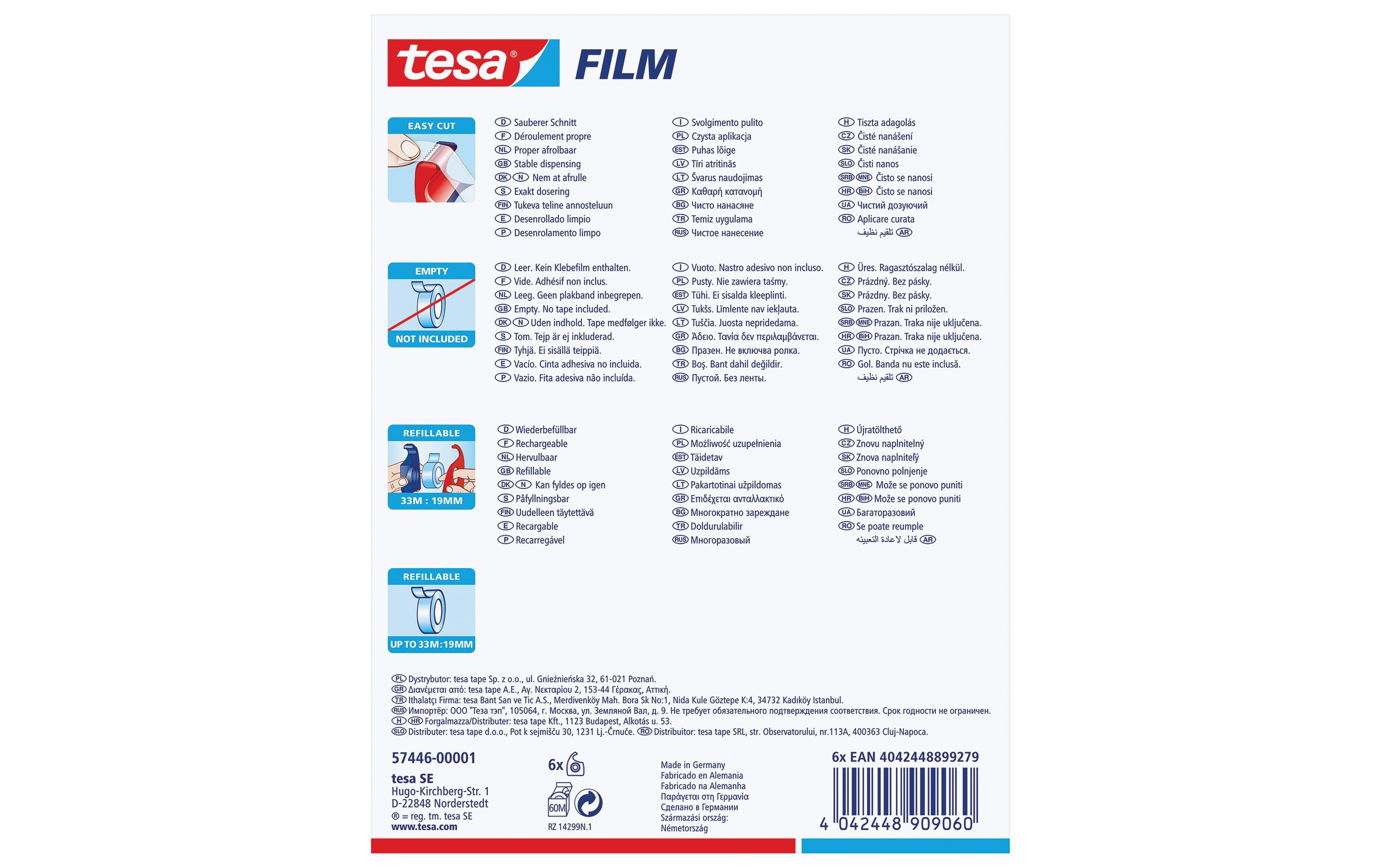 tesa Handabroller EasyCut Transparent tesa Handabroller EasyCut Transparent