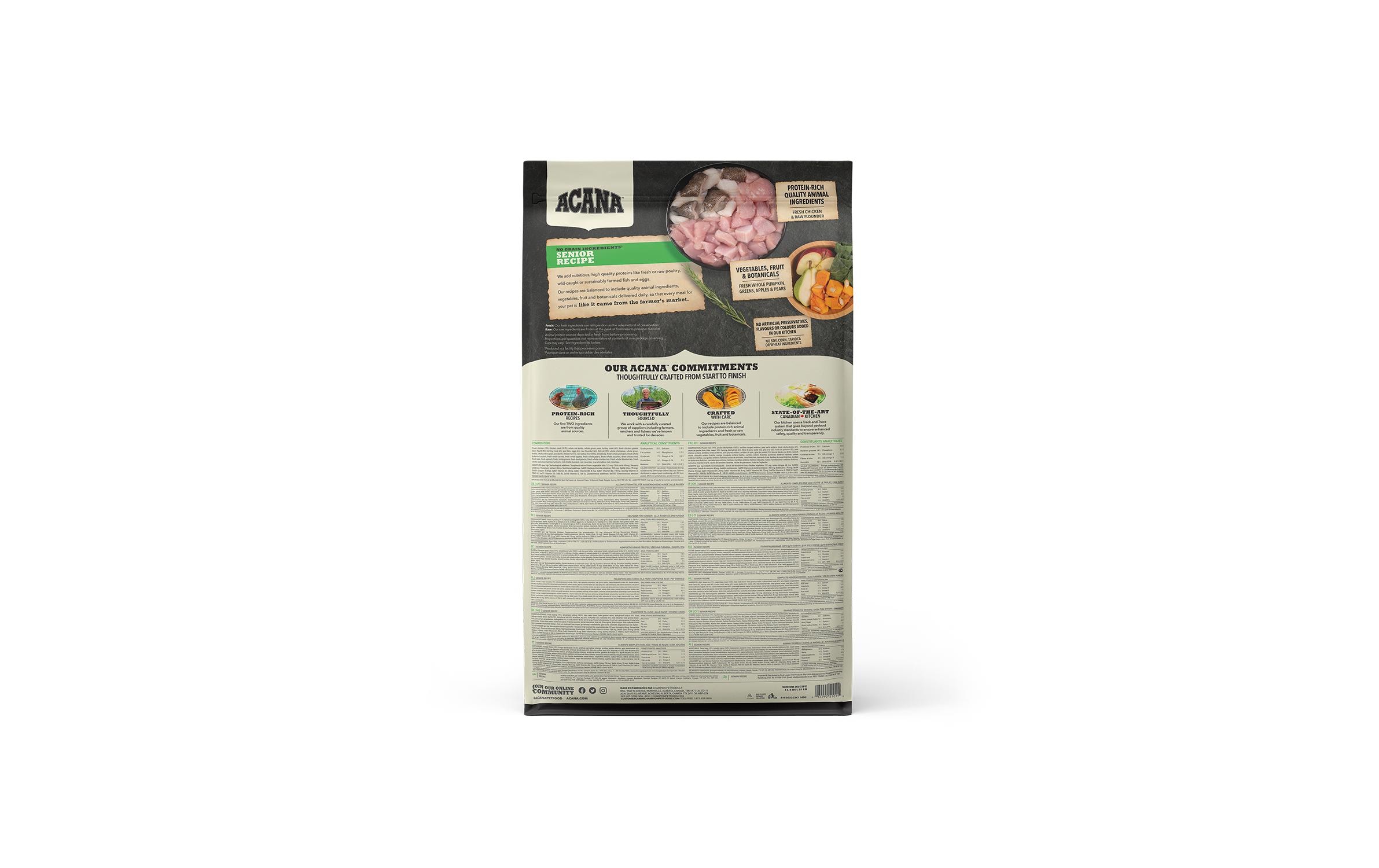 Acana Trockenfutter Senior Recipe 11.4 kg Acana Trockenfutter Senior Recipe 11.4 kg