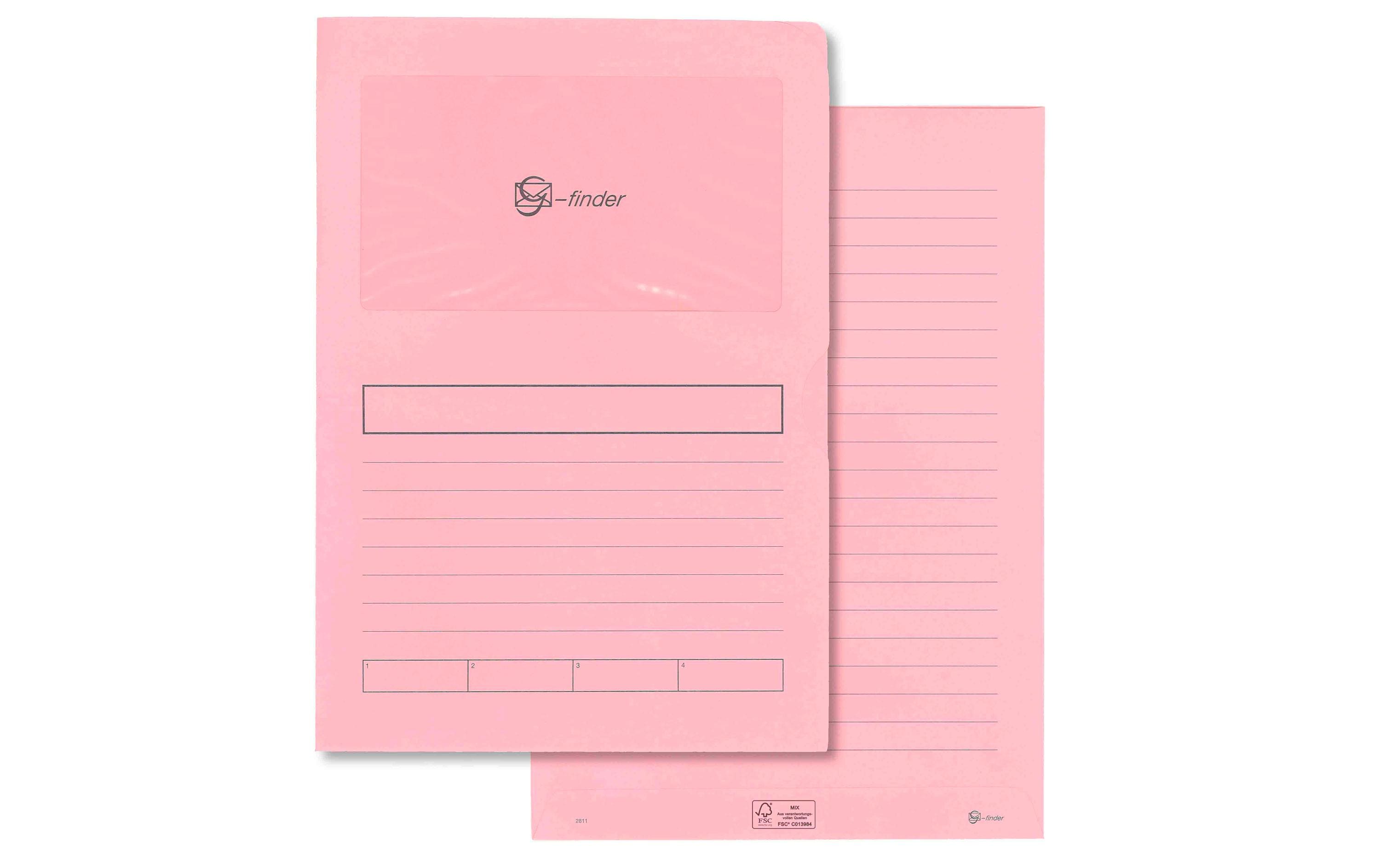 Goessler Ordnungsmappe G-Finder mit VD Rosa, 100 Stück