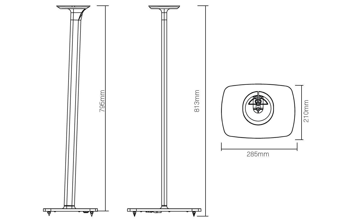 Flexson Standfuss Paar Sonos Era 100 Schwarz
