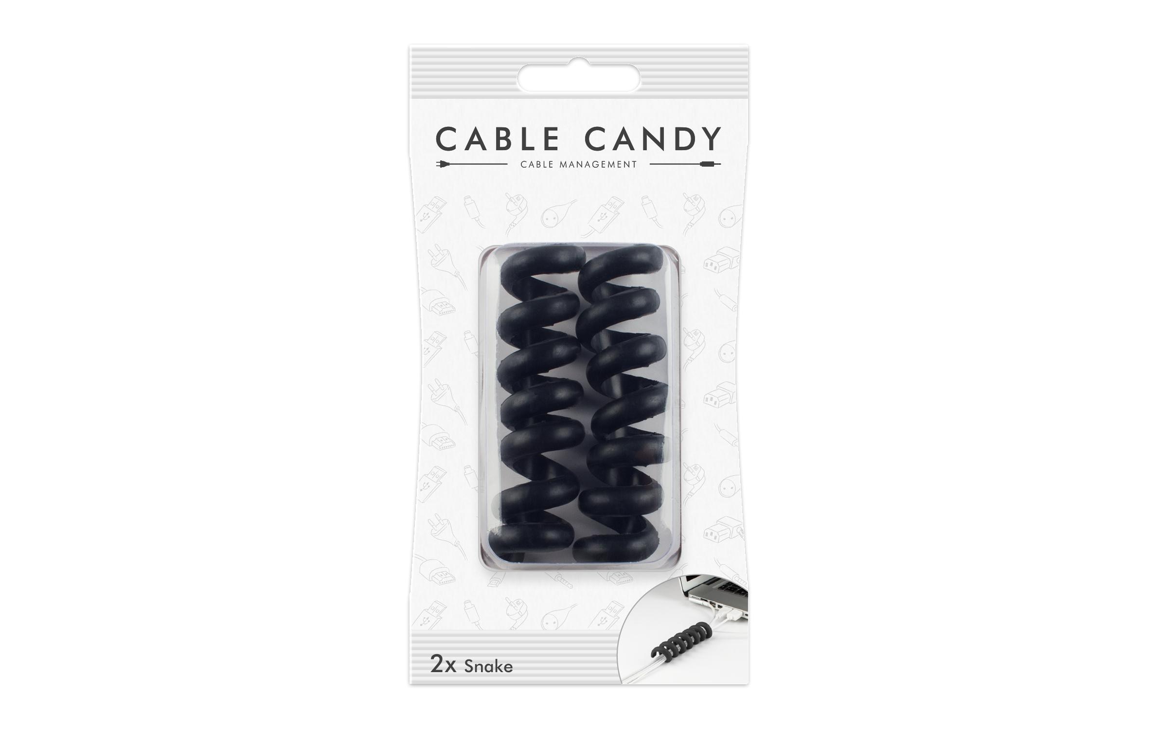 Cable Candy Kabelführung Snake 2x Schwarz