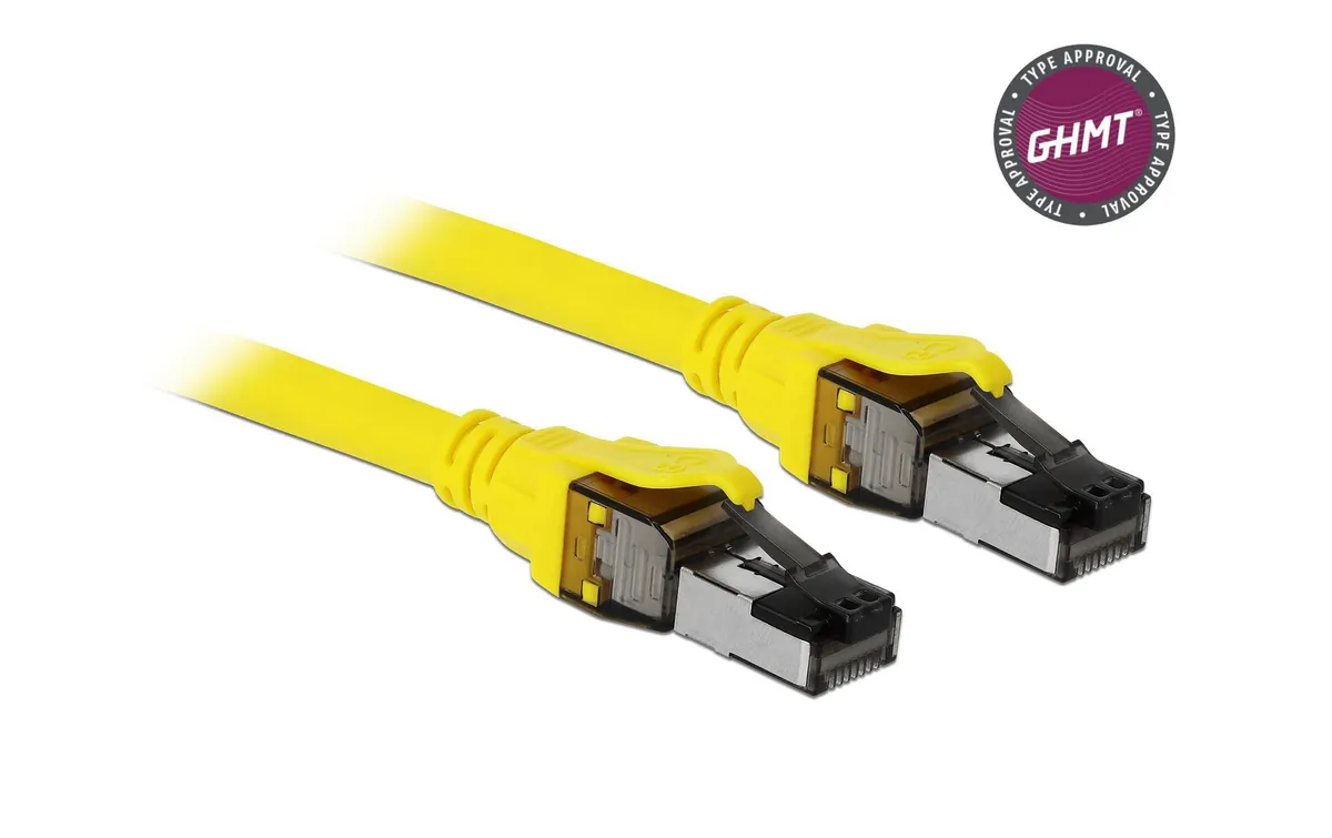 Delock Patchkabel RJ-45 - RJ-45, Cat 8.1, S/FTP, 3 m, Gelb Delock Patchkabel RJ-45 - RJ-45, Cat 8.1, S/FTP, 3 m, Gelb