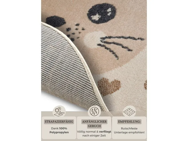 Hanse Home Spielteppich Cat 140 cm, Beige Hanse Home Spielteppich Cat 140 cm, Beige