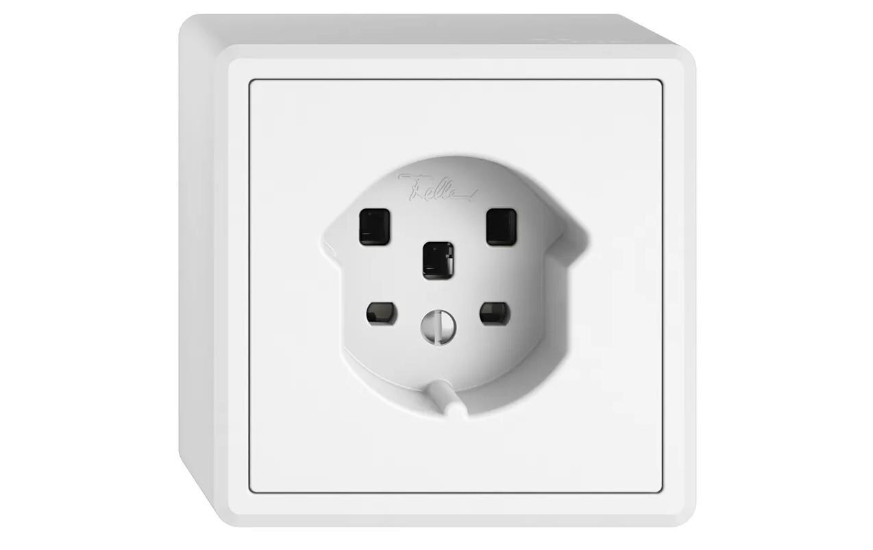 Feller EDIZIOliv AP-Steckdose EDIZIO.liv 1x T25 Weiss