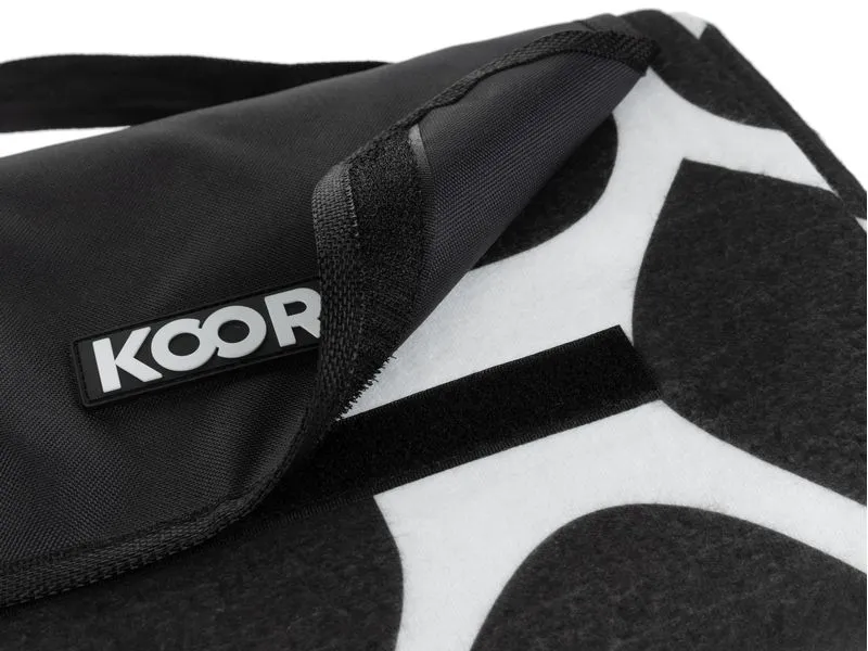 KOOR Picknickdecke Ornamental, Schwarz/Weiss 135 x 160 cm KOOR Picknickdecke Ornamental, Schwarz/Weiss 135 x 160 cm
