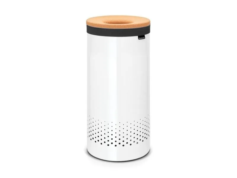 Brabantia Wäschesammler mit Korkdeckel , 35 Liter, Weiss Brabantia Wäschesammler mit Korkdeckel , 35 Liter, Weiss