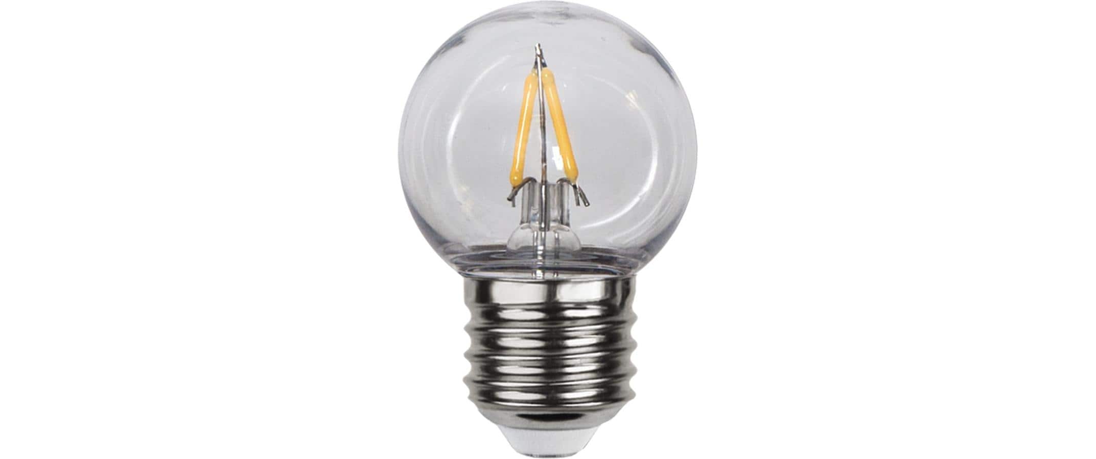 Star Trading LED Leuchtmittel E27 G45 Outdoor Lighting PC Cover Filament