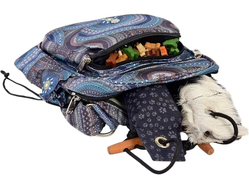 Nijens Gassi-Tasche Konstanz mit Druck, Blau Nijens Gassi-Tasche Konstanz mit Druck, Blau