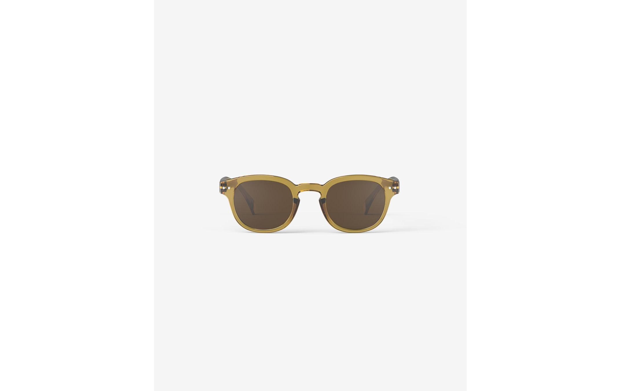 izipizi Sonnenbrille Square #C Goldgrün, 100% UV, Kat.3