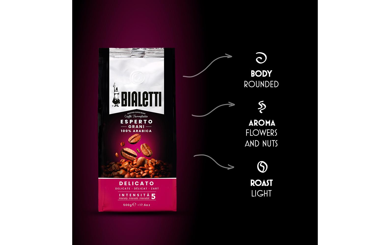 Bialetti Kaffeebohnen Delicato 500 g