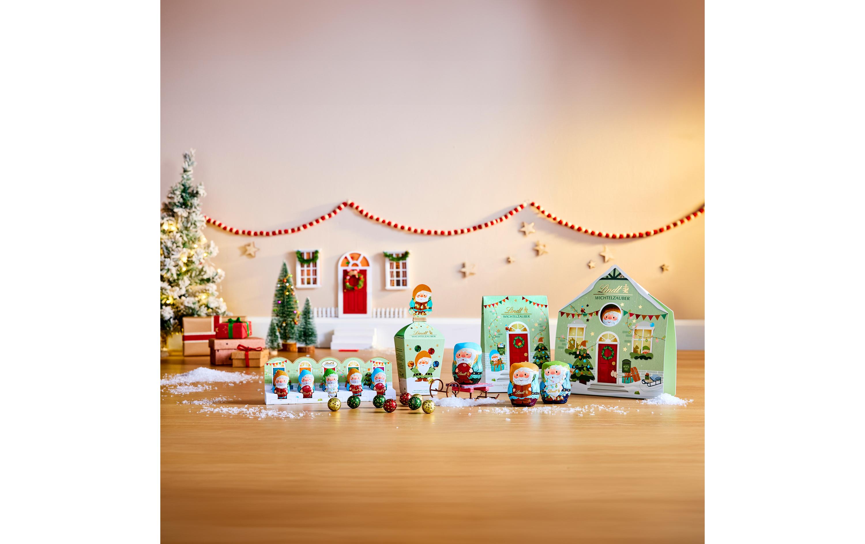 Lindt Schokolade Wichtel Milch Tasche 165 g