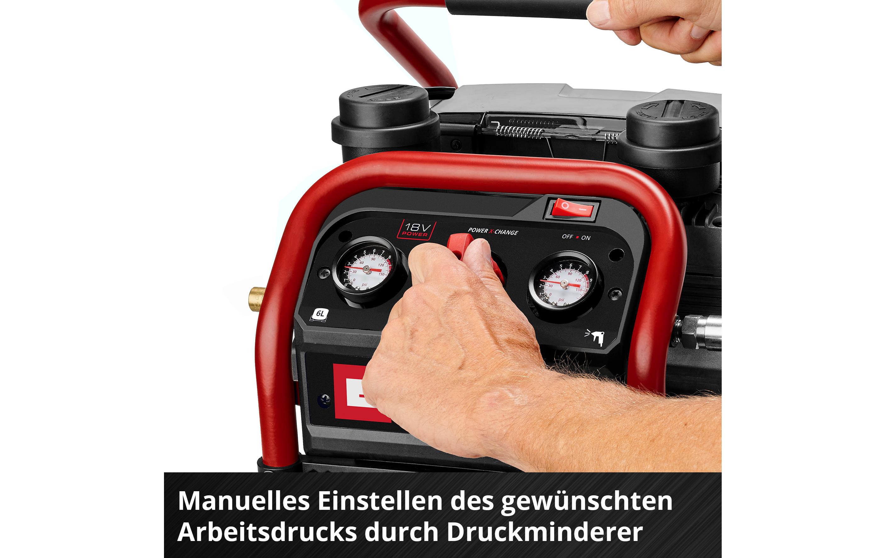 Einhell Professional Akku-Kompressor SILENZZO 18/160
