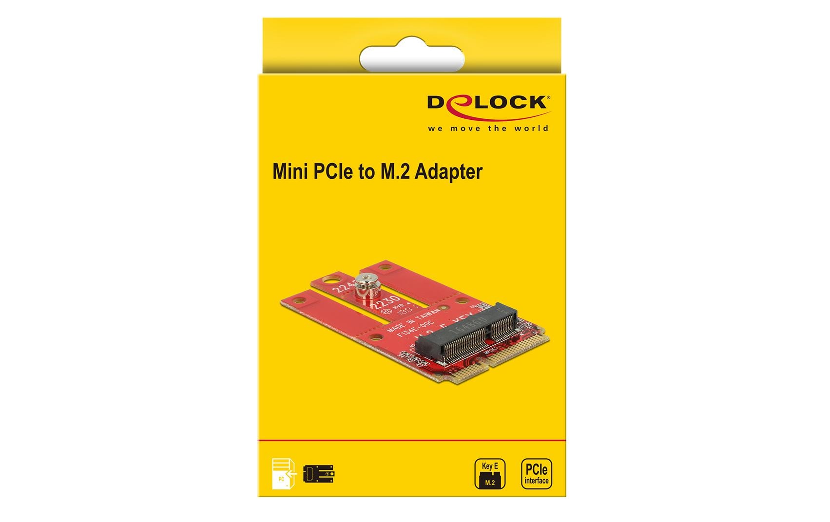 Delock Mini-PCI-Express-Karte Mini-PCIe - M.2 Key-E USB2.0 Delock Mini-PCI-Express-Karte Mini-PCIe - M.2 Key-E USB2.0