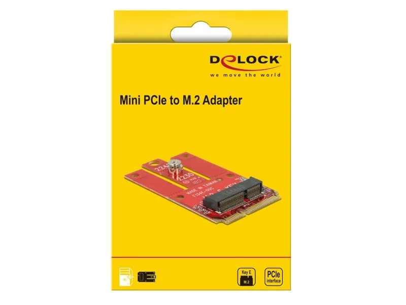 Delock Mini-PCI-Express-Karte Mini-PCIe - M.2 Key-E USB2.0 Delock Mini-PCI-Express-Karte Mini-PCIe - M.2 Key-E USB2.0