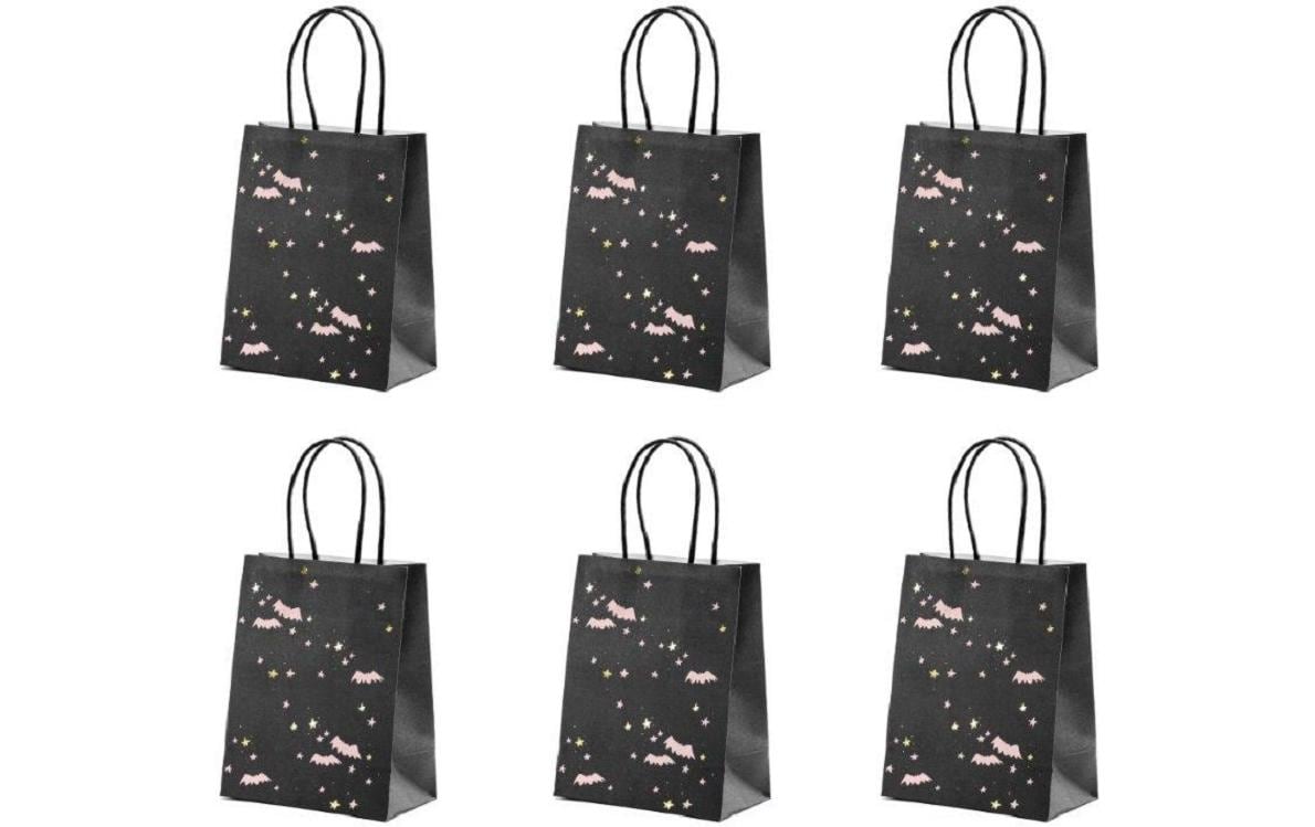 Partydeco Geschenkbox Fledermäuse Schwarz