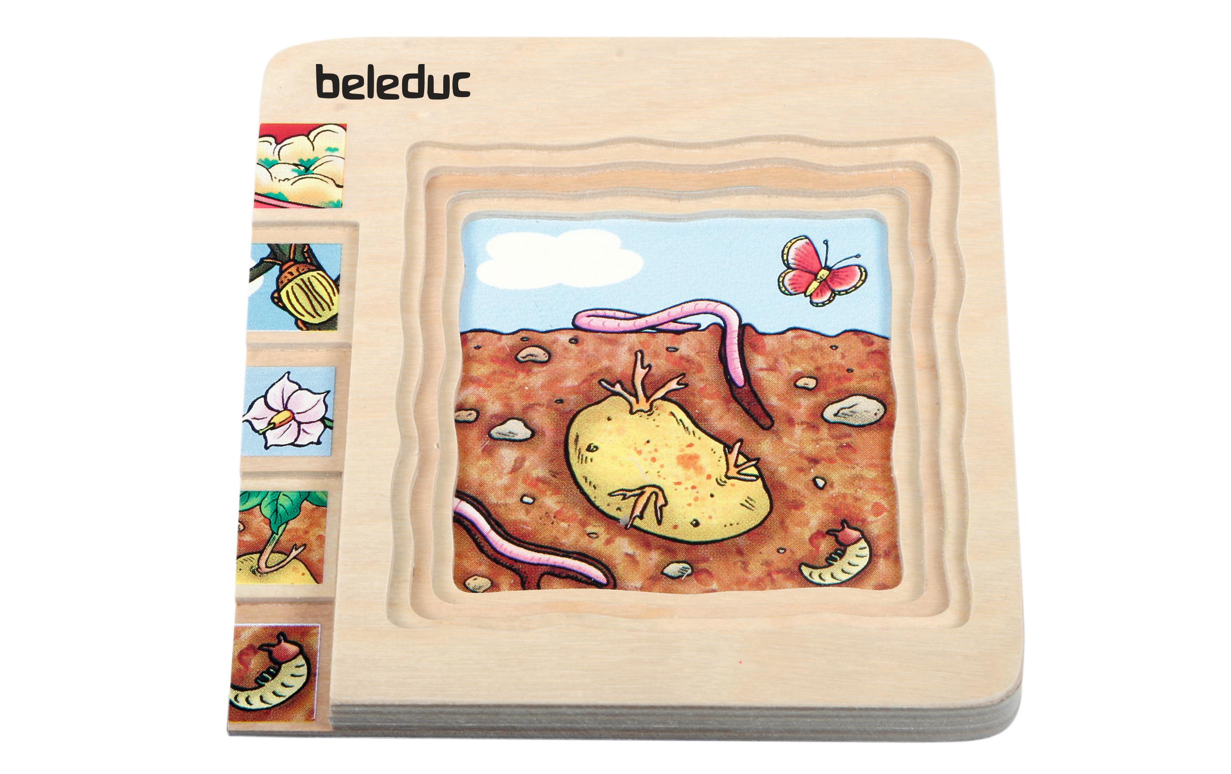 Beleduc Lagen-Puzzle Kartoffel / Karotte 2er-Pack