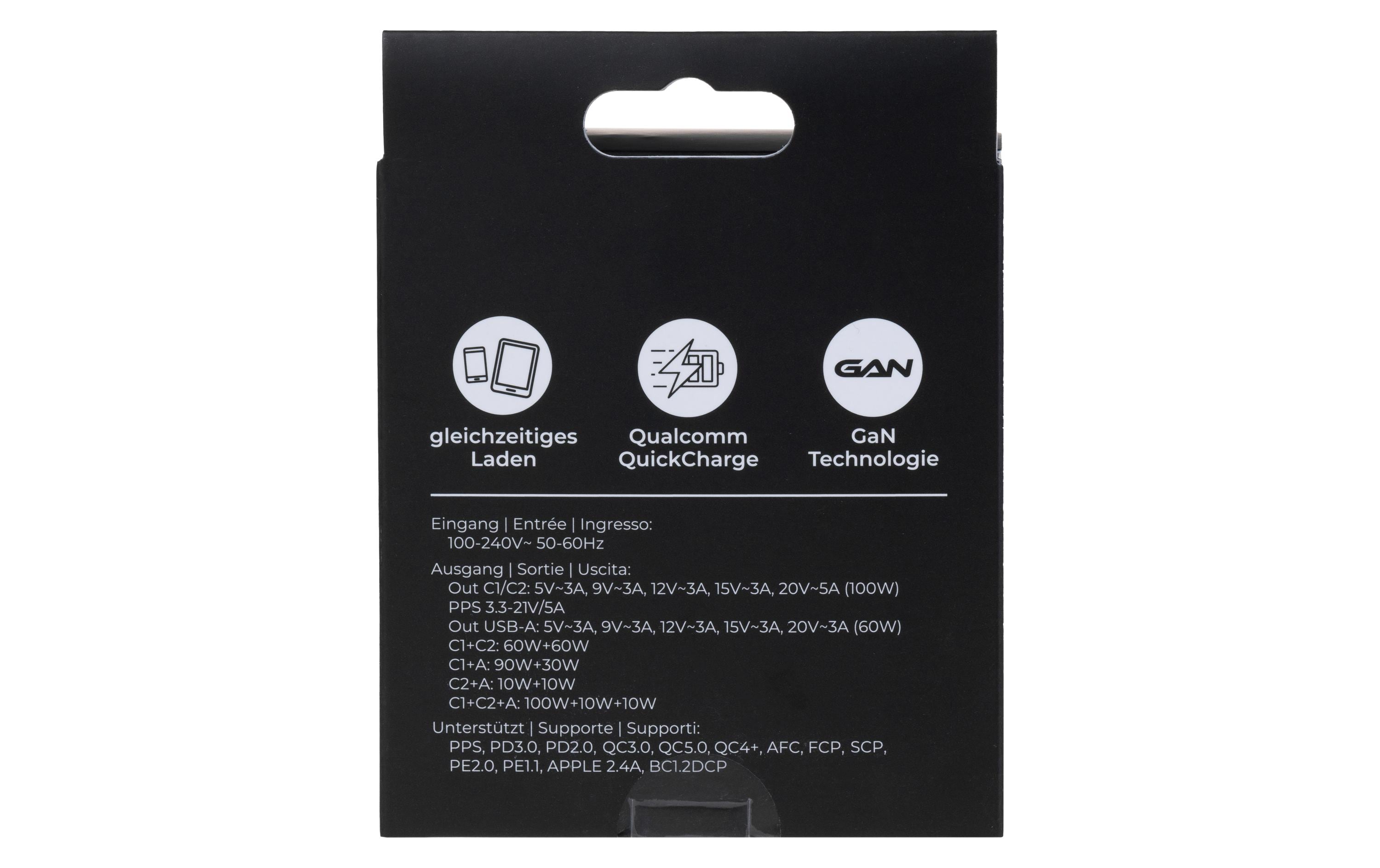 onit USB-Wandladegerät Trial QC5.0 120 W GaN Weiss