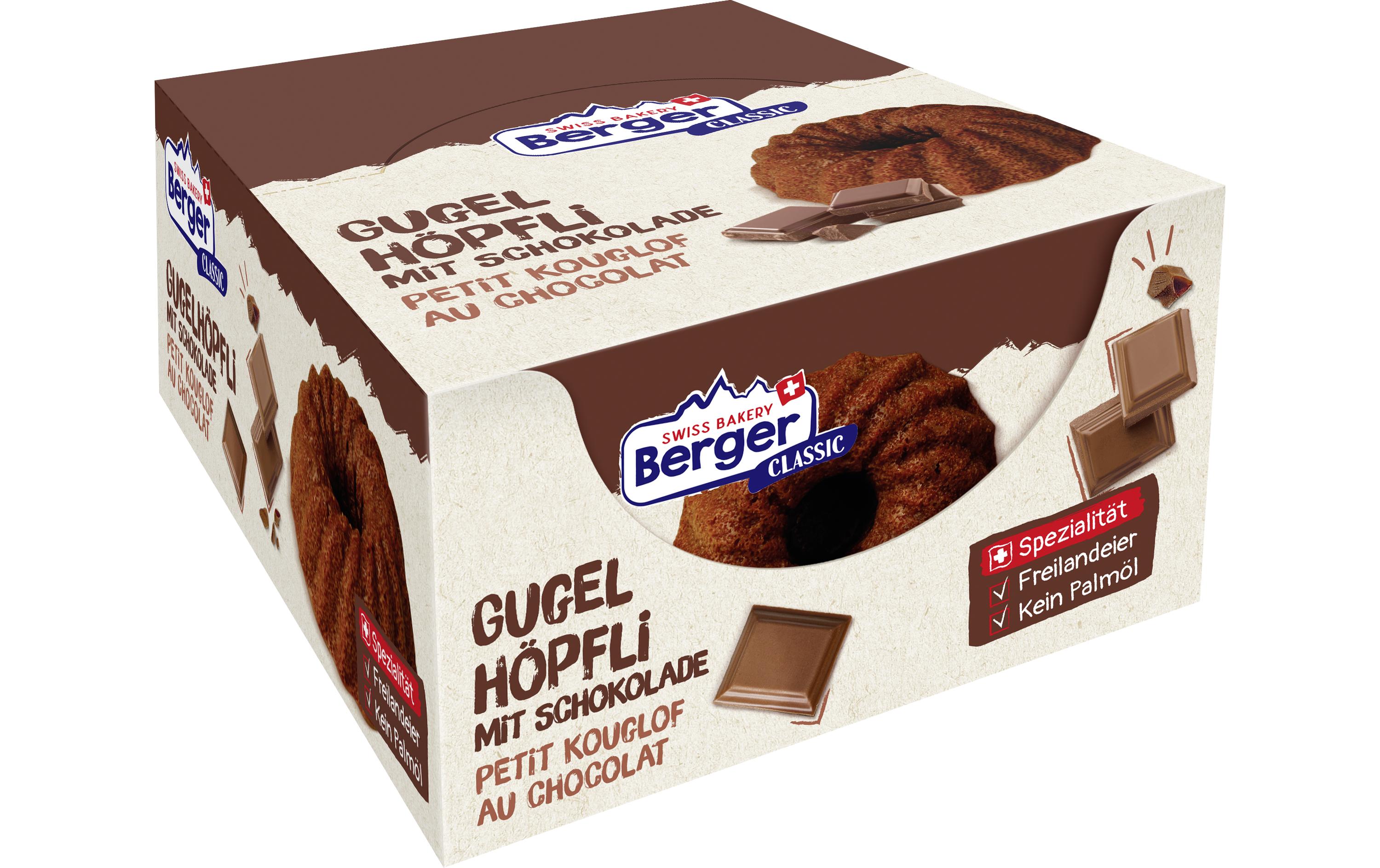 Berger Gugelhöpfli au Chocolat 12 x 45 g Berger Gugelhöpfli au Chocolat 12 x 45 g