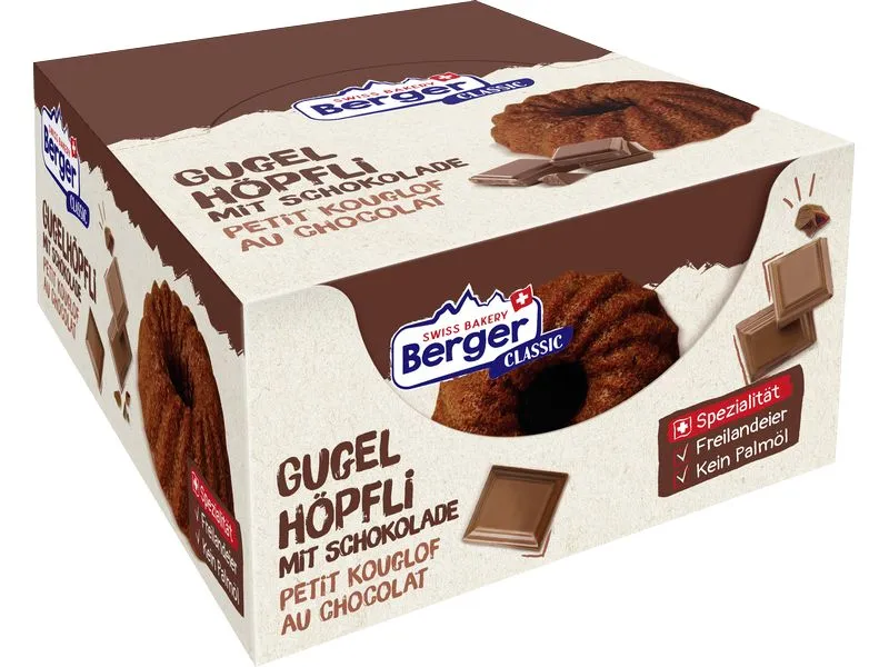 Berger Gugelhöpfli au Chocolat 12 x 45 g