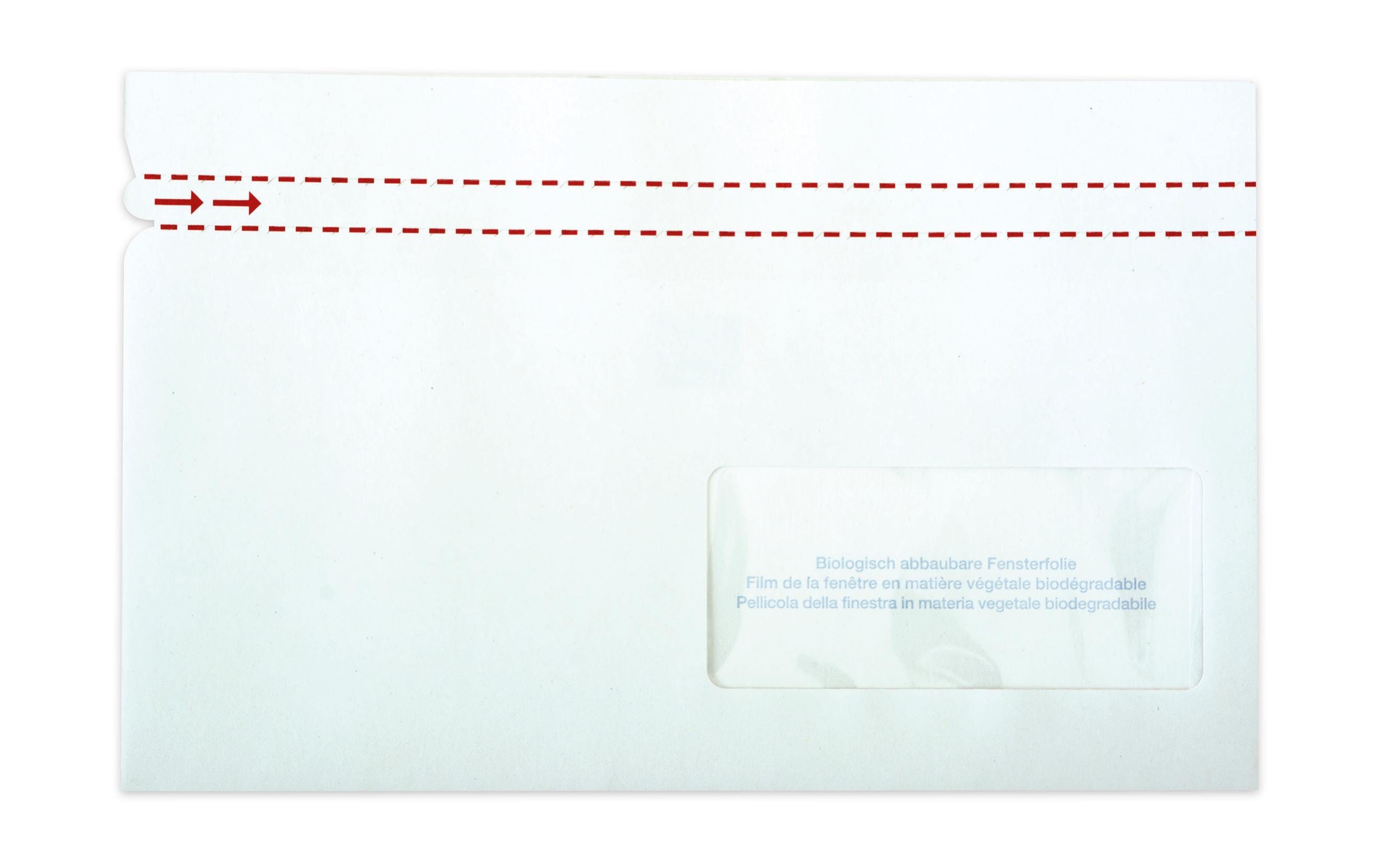 ELCO Dokumententasche aus Papier C5/6 Fenster rechts, 250 Stück ELCO Dokumententasche aus Papier C5/6 Fenster rechts, 250 Stück