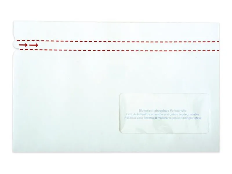 ELCO Dokumententasche aus Papier C5/6 Fenster rechts, 250 Stück
