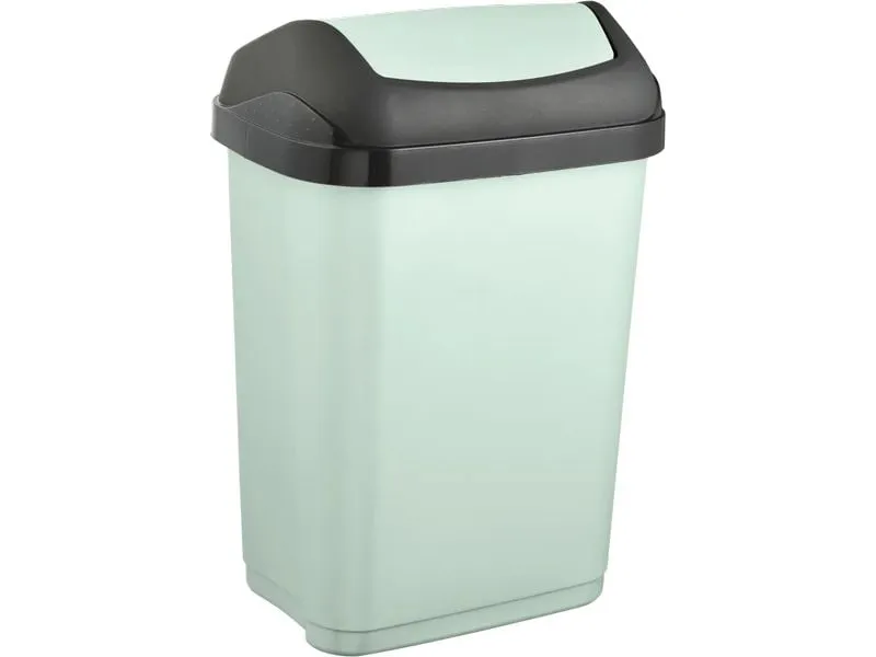 keeeper Abfalleimer Swantje 10 l, Schwingdeckel, soft green