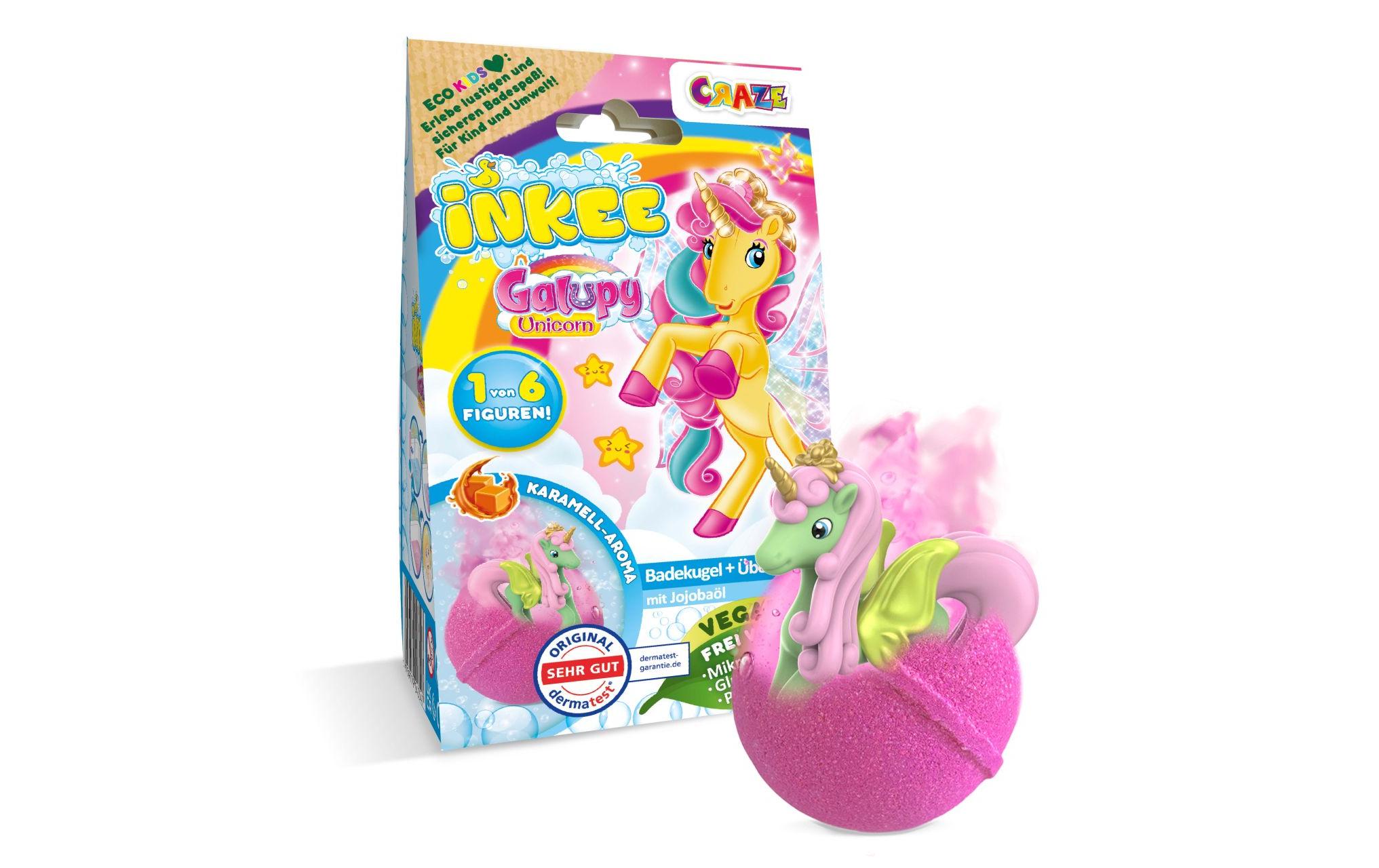 Craze Badespass Inkee Überraschungsbadekugel Galupy Unicorn Craze Badespass Inkee Überraschungsbadekugel Galupy Unicorn