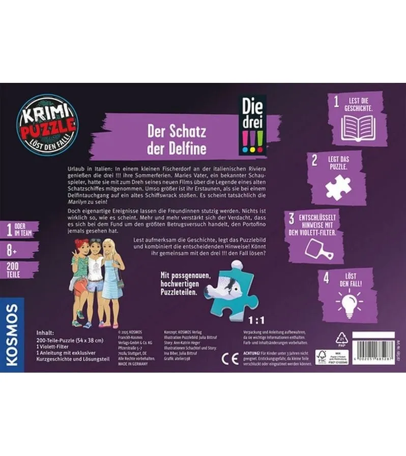 Kosmos Krimipuzzle Die drei !!! Schatz der Delfine Kosmos Krimipuzzle Die drei !!! Schatz der Delfine