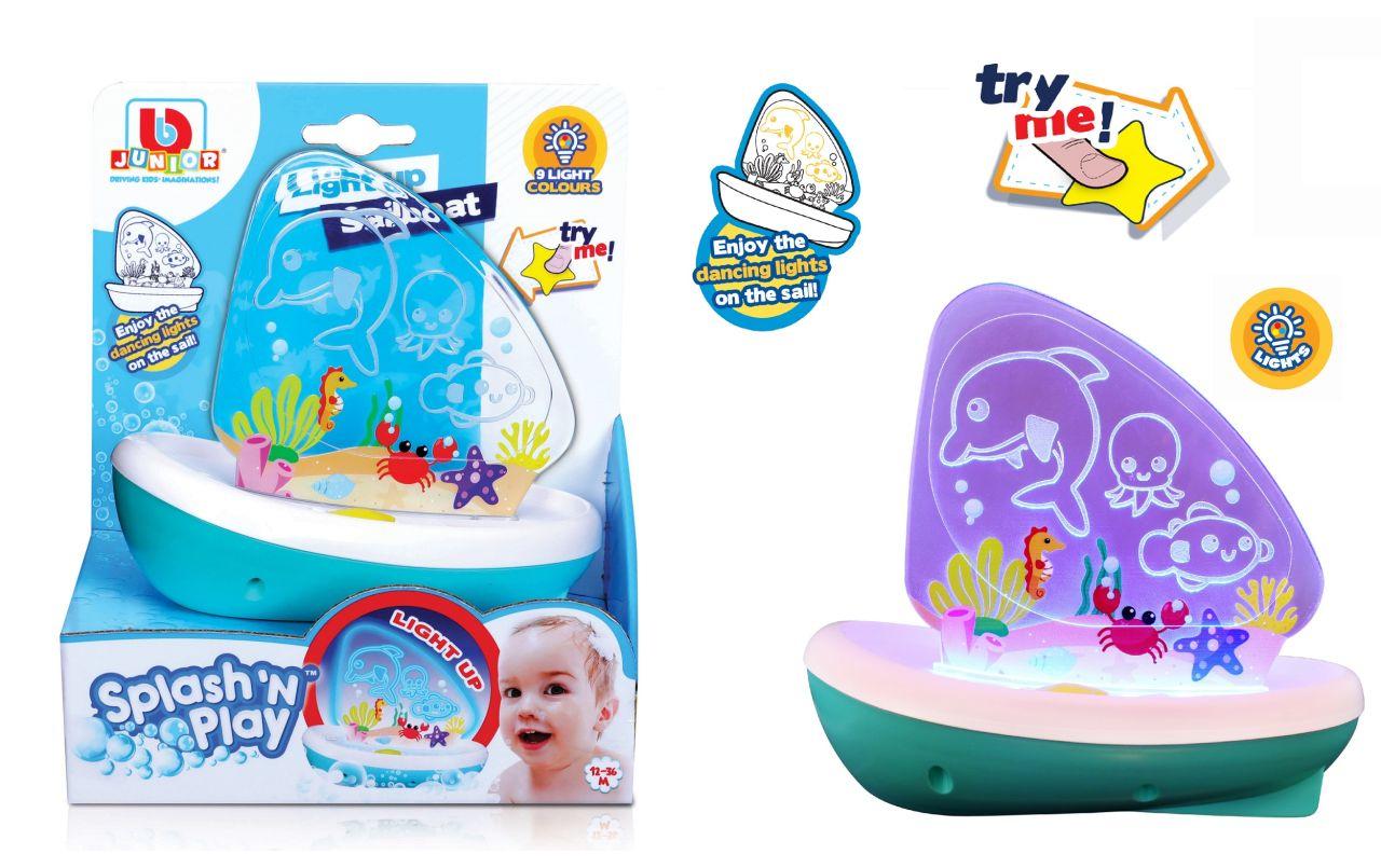 BB Junior Badespielzeug Splash'n Play Light Up Sailboat