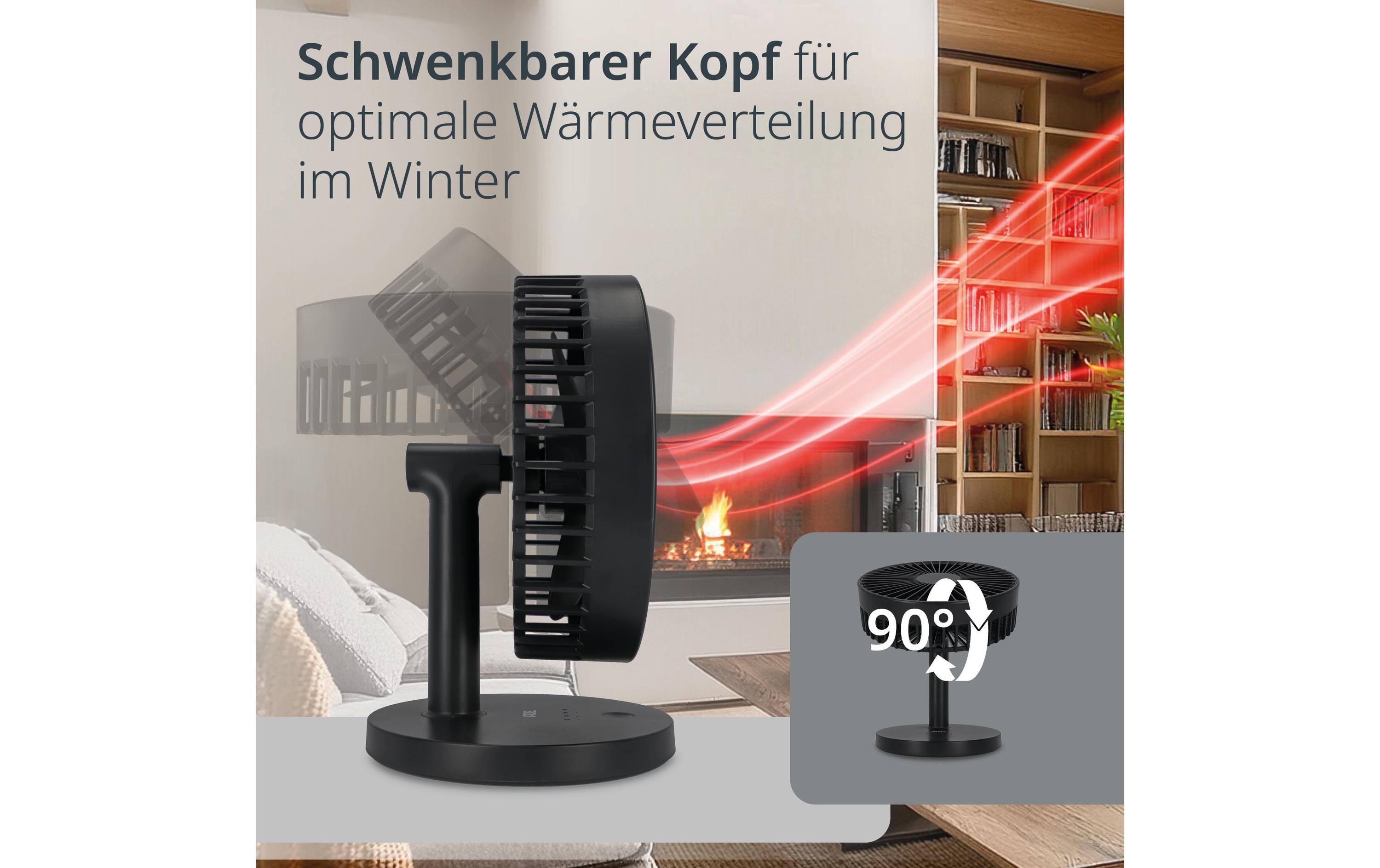 ADE Tischventilator kabellos Anthrazit