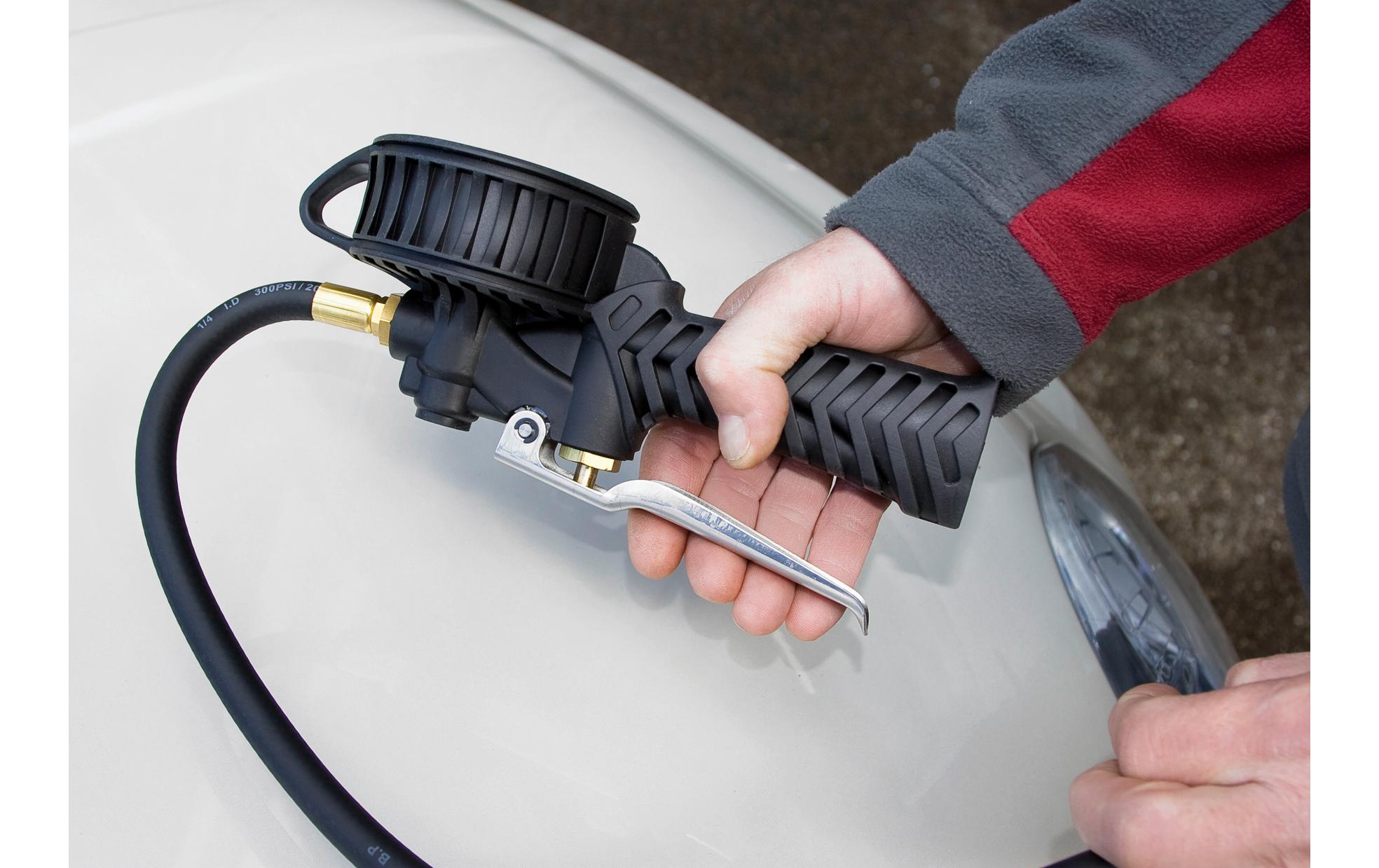 Kraftwerk Druckluft-Reifenfüllmesser 12 bar, Digital